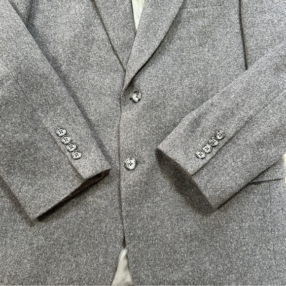 Jos. A. Bank Men’s 100% Camel Hair Blazer Sport Coat Two Button Office Gray 42R - Picture 4 of 12